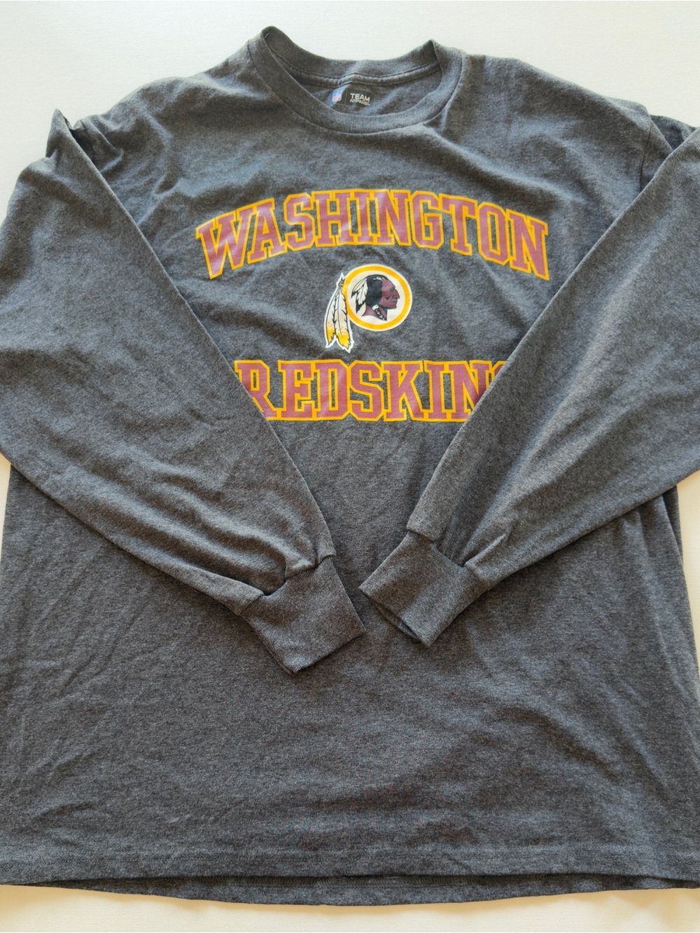 EUC NFL Washington Redskins Long Sleeve Crewneck Shirt Size XL (KB10)